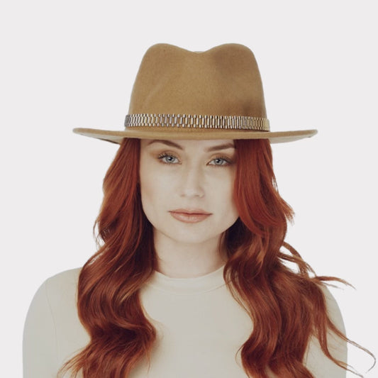 The PRSVR Chain Link Fedora: Tan and Black