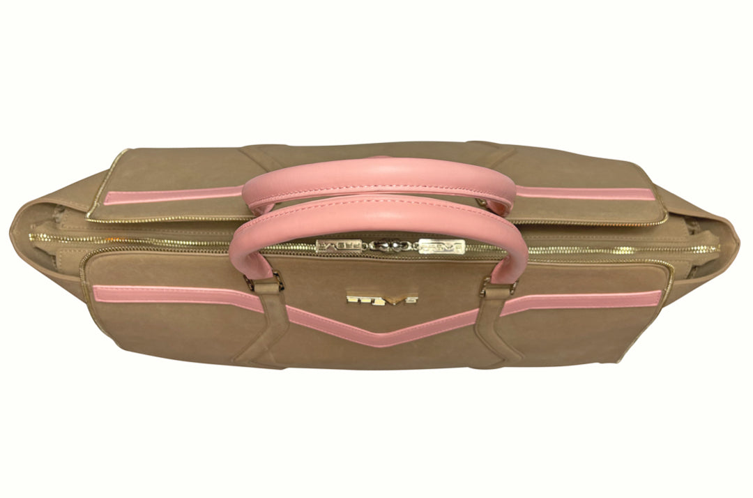 The Valley Duffle (Linen/Pink)