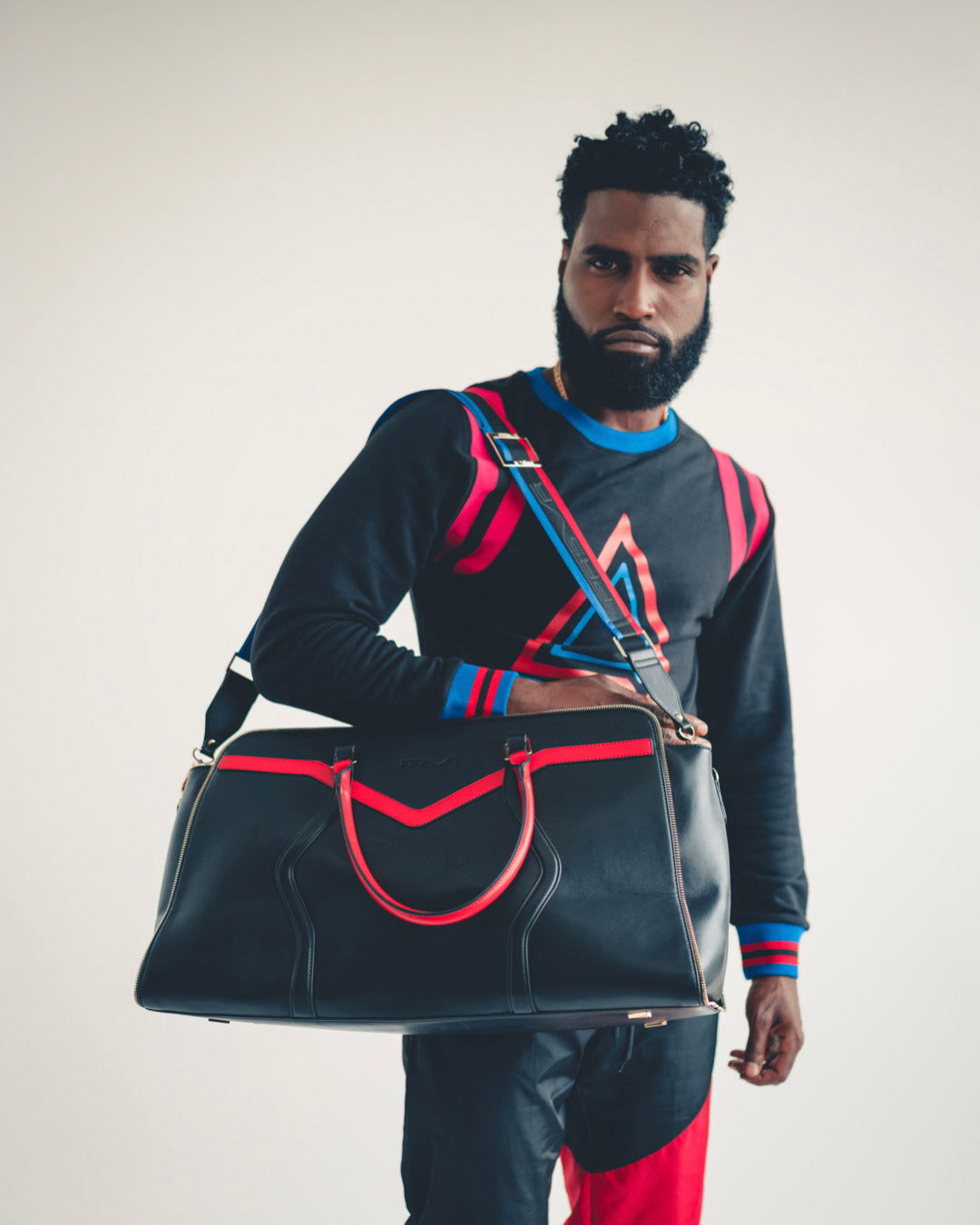 The Valley Duffle (Red/Black/Blue)