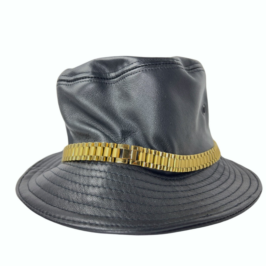 The Black PRSVR Leather Bucket Hat